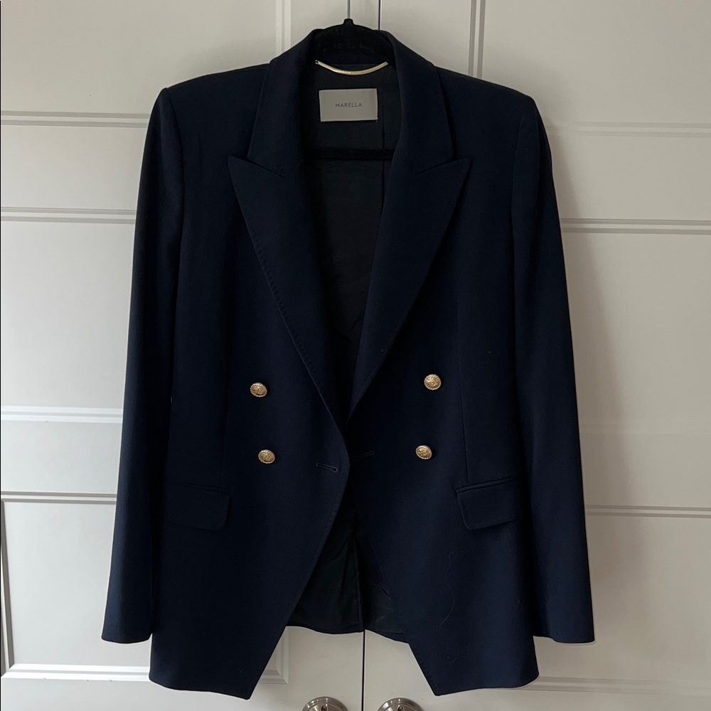 MARELLA S TARANTO Navy Blazer - Picture 12 of 12